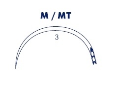 Иглы полукруглые 1/2 окружности M/MT