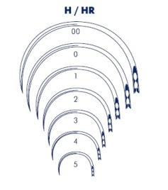 Иглы изогнутые 5/8 окружности H/HR