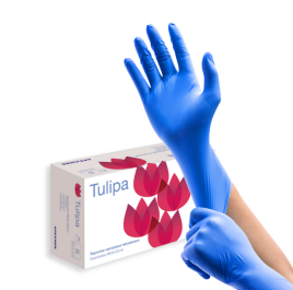 Перчатки смотровые APEXMED Tulipa нитриловые