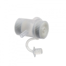 0114-M221-19S Фильтр дыхательный трахеостомический с тепловлагообменником из бумаги, Т-образный (искусственный нос)