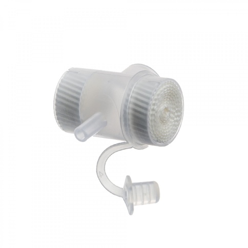 0114-M221-19S Фильтр дыхательный трахеостомический с тепловлагообменником из бумаги, Т-образный (искусственный нос) фото 1